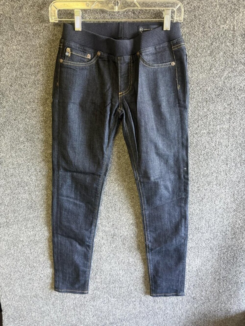 AG Adriano Goldschmied Jeans Womens 28R Dark Wash Blue Pull On Jegging Denim
